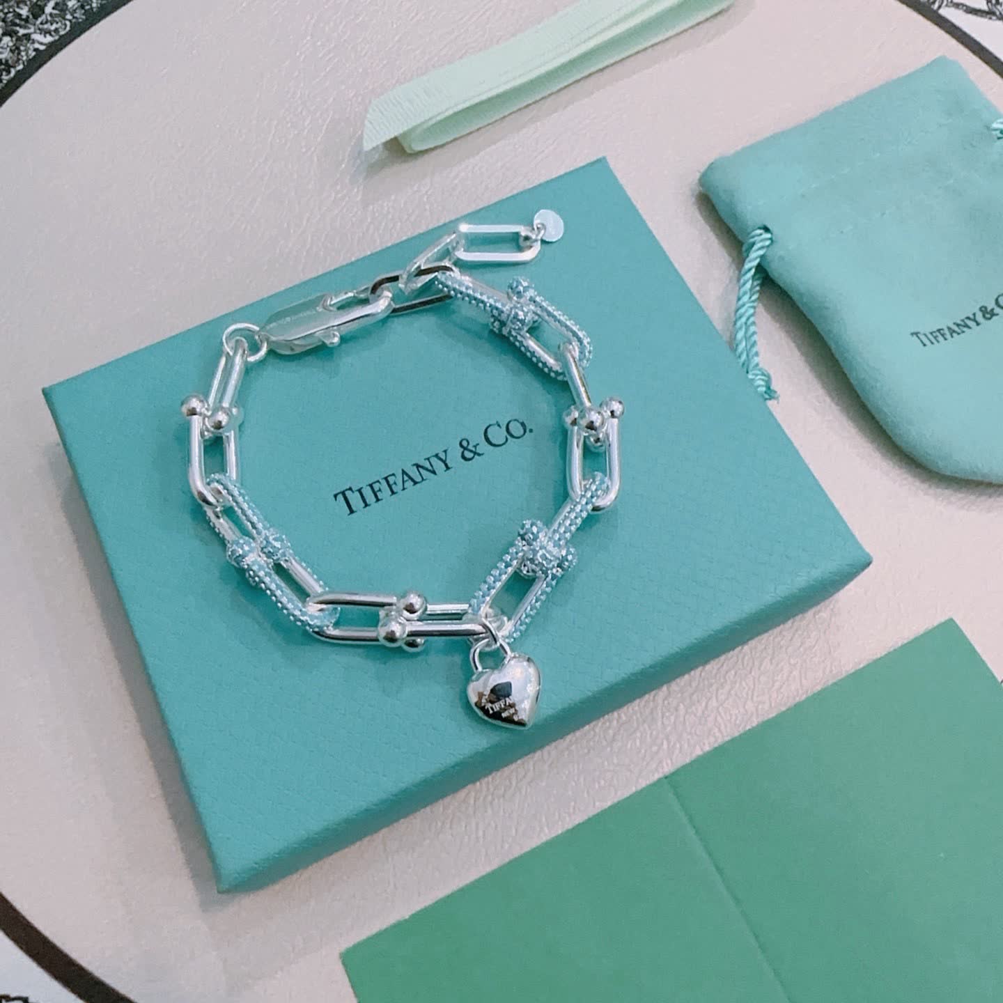 Tiffany & Co. Blue Box Charm Bracelet